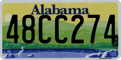 AL license plate 48CC274