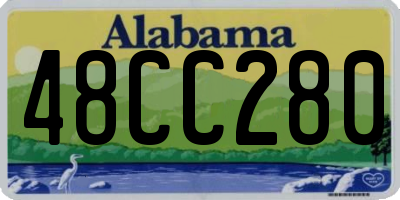 AL license plate 48CC280