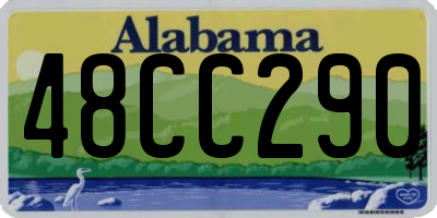 AL license plate 48CC290