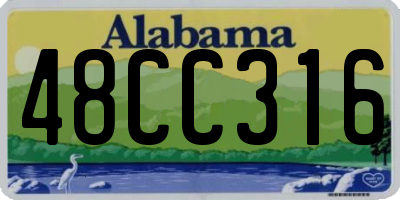 AL license plate 48CC316