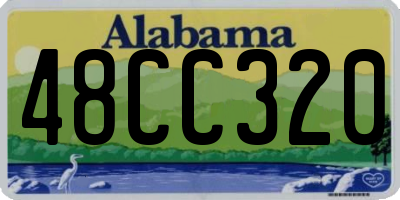 AL license plate 48CC320
