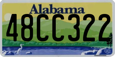 AL license plate 48CC322