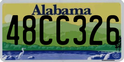 AL license plate 48CC326