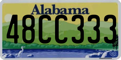 AL license plate 48CC333