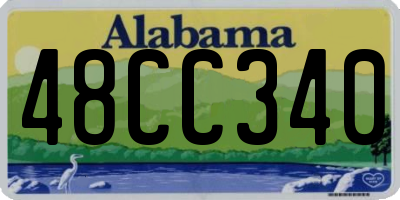 AL license plate 48CC340