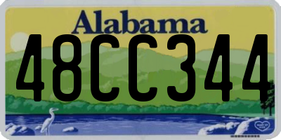 AL license plate 48CC344