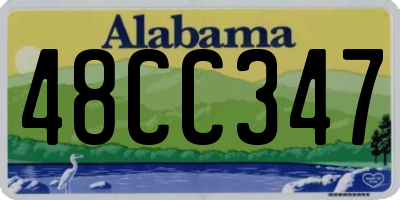 AL license plate 48CC347