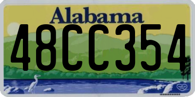 AL license plate 48CC354
