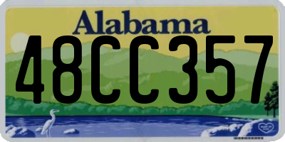 AL license plate 48CC357