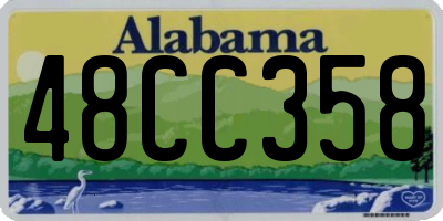 AL license plate 48CC358