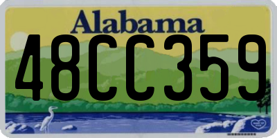 AL license plate 48CC359