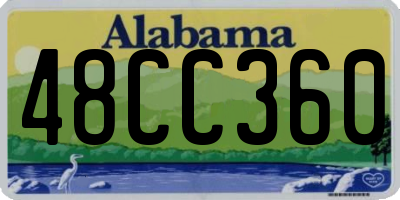 AL license plate 48CC360