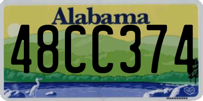 AL license plate 48CC374