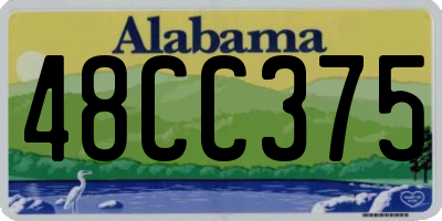 AL license plate 48CC375