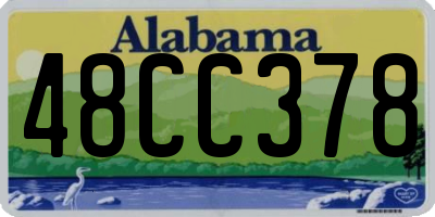 AL license plate 48CC378