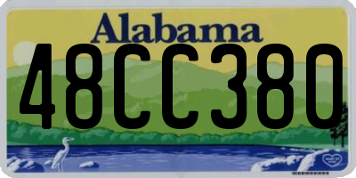 AL license plate 48CC380