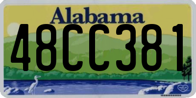 AL license plate 48CC381