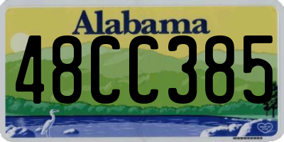 AL license plate 48CC385