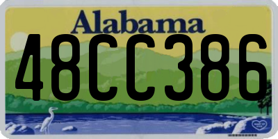 AL license plate 48CC386