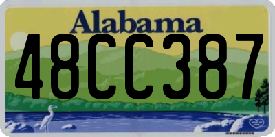 AL license plate 48CC387