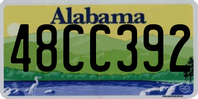 AL license plate 48CC392