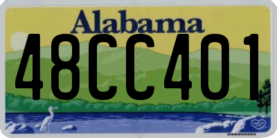 AL license plate 48CC401