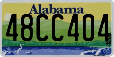AL license plate 48CC404