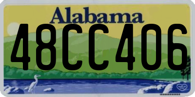 AL license plate 48CC406