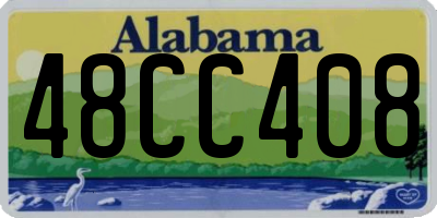 AL license plate 48CC408