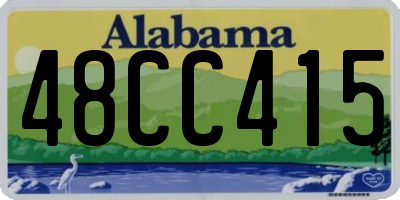 AL license plate 48CC415