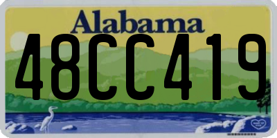 AL license plate 48CC419