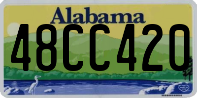 AL license plate 48CC420