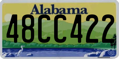 AL license plate 48CC422