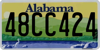 AL license plate 48CC424