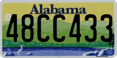 AL license plate 48CC433