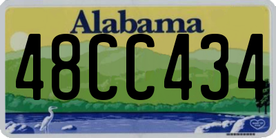 AL license plate 48CC434