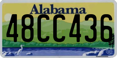AL license plate 48CC436