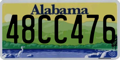 AL license plate 48CC476
