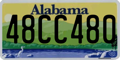 AL license plate 48CC480