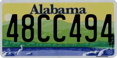 AL license plate 48CC494