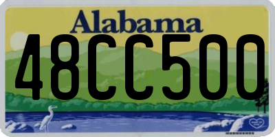 AL license plate 48CC500