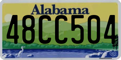 AL license plate 48CC504