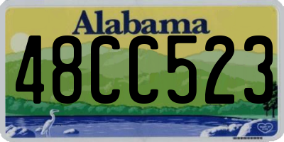 AL license plate 48CC523