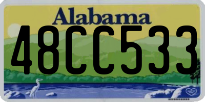 AL license plate 48CC533