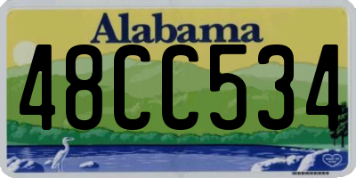 AL license plate 48CC534