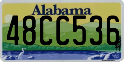 AL license plate 48CC536