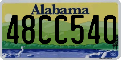 AL license plate 48CC540