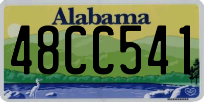 AL license plate 48CC541