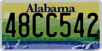 AL license plate 48CC542