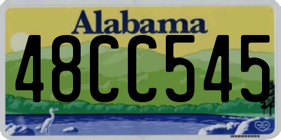 AL license plate 48CC545
